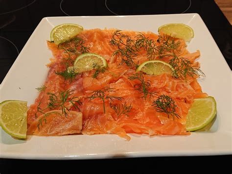 Feinster Graved Lachs Mit Gin Und Honig Senf Dip Von K Chenbulle