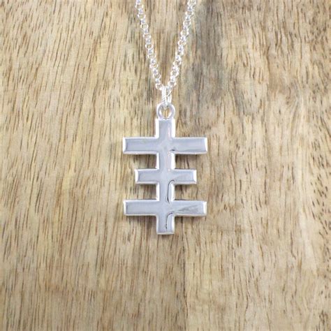 Sterling Silver Large Psychic Cross Necklace Love Jesse Designs