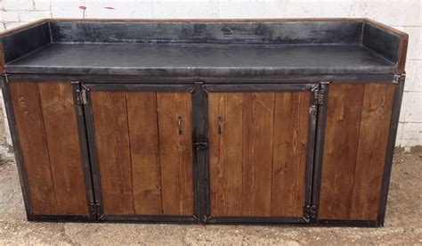 Aged Zinc Top Counter Metroretro