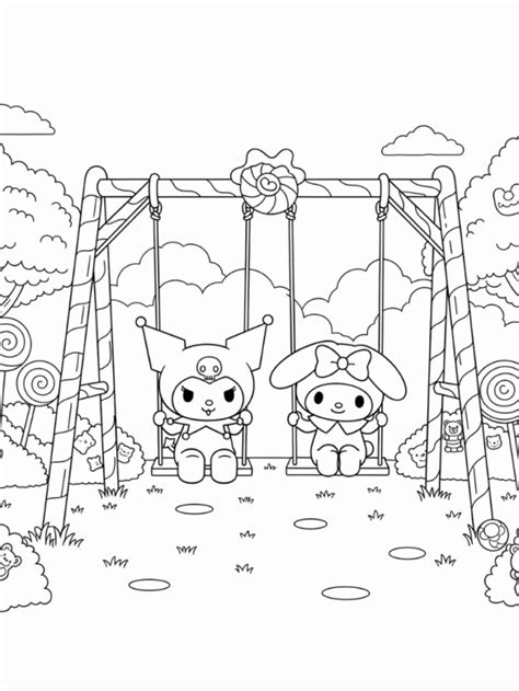 53+ Desenhos Kuromi para colorir e imprimir PDF gratis