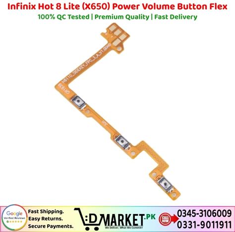 Infinix Hot Lite X Power Volume Button Flex Exclusive