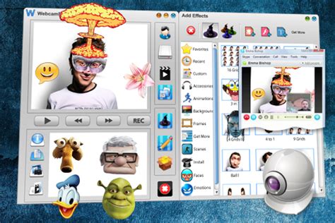 Free Webcam Effects Software - cool video effects, Skype face effects ...