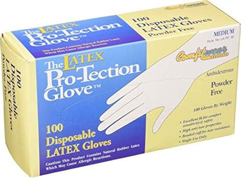 Disposable Latex Gloves Powder Free Size Large 100 Gloves Per Box Health And Household