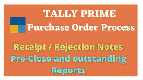 Purchase Order In Tally Prime How To Create Purchase Order Receipt