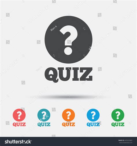 Quiz Question Mark Sign Icon Questions Stock Vector Royalty Free