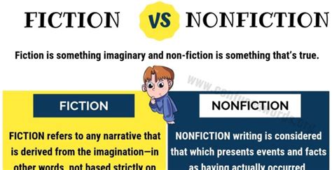 Fiction Vs Nonfiction How To Use Fiction And Nonfiction Correctly Confused Words