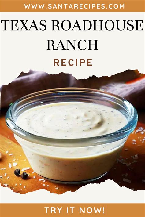 Texas Roadhouse Ranch Recipe Dressings Done Right Recipe In