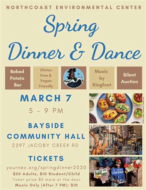 Spring Dinner And Dance Flyer Portrait Nec