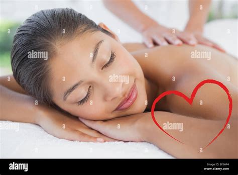 Beautiful Brunette Enjoying Massage Hi Res Stock Photography And Images Alamy