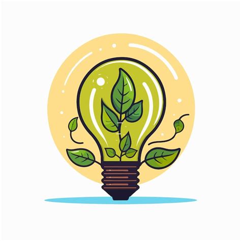 Premium Vector Plant In Light Bulb On World Environmental Day