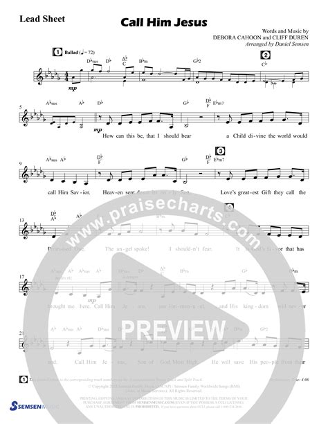 Call Him Jesus Choral Anthem Satb Sheet Music Chords And Lead Sheet Pdf