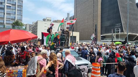 Ato pró Palestina reúne apoiadores em São Paulo veja fotos