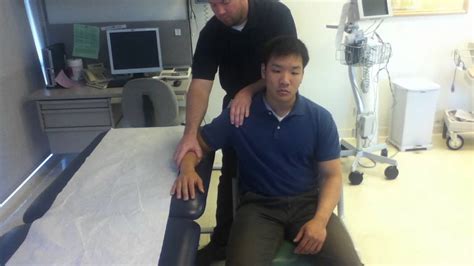 Shoulder Inferior Glide Mobilization Sitting Youtube