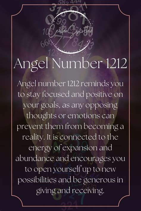 Angel Number 1212 - Unveiling the Symbolism and Meaning