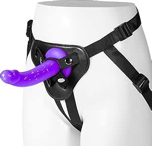 Strap On Dildo Sex Toys Soft Strap On Harness With Inch Curved Liquid Silicone Dildo For