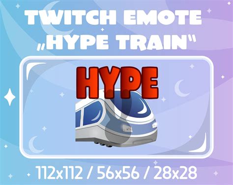 Twitch Emote Hype Train Etsy