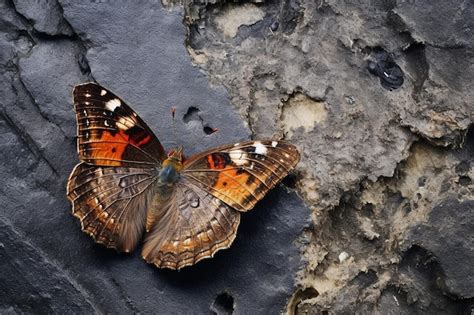 Premium Photo A Butterfly With A Red Spot On Its Wings