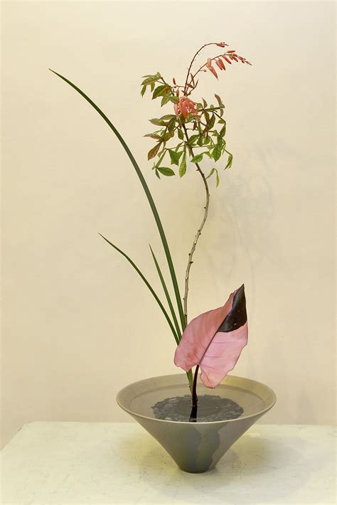 Lotus Ikebana Flower Arrangement