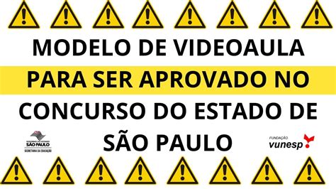 MODELO DE VIDEOAULA PARA O CONCURSO PROFESSOR SP 7 MINUTOS BANCA