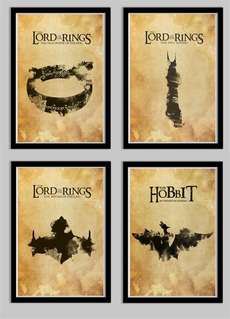 Lord of the Rings Four Poster Set Including The Hobbit - Global Geek News