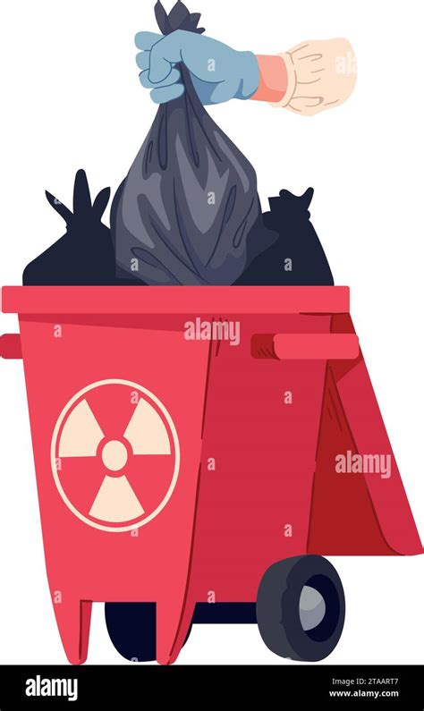 Medical Waste Bin Stock Vector Image Art Alamy