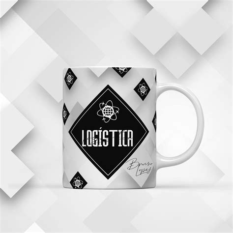 Arte Caneca Masculina - Arte para Caneca Logística Masculina Sublimação Personalizada