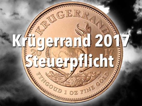 Kr Gerrand Goldm Nze Steuerpflicht Der Oz Krugerrand