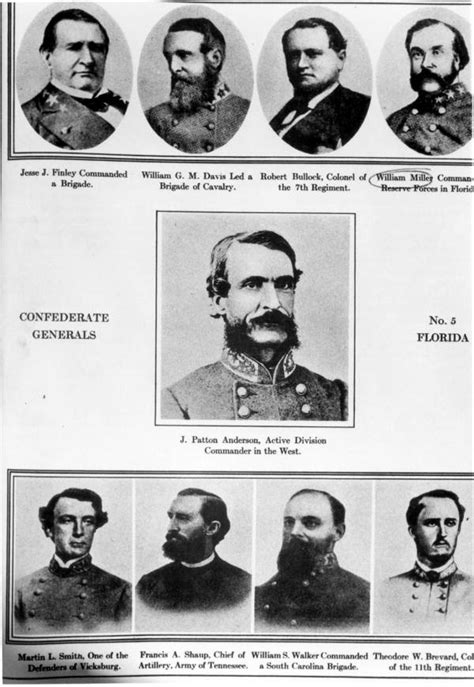 Florida Memory • Florida Confederate Generals.