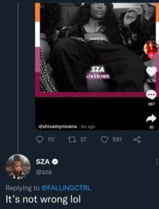 R B Superstar Sza Comes Out As A Lesbian Currently Dating R B