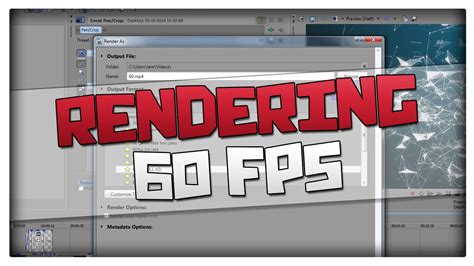 Sony Vegas Pro 13 How To Render 60FPS Videos HD 1080p SVP 13 12