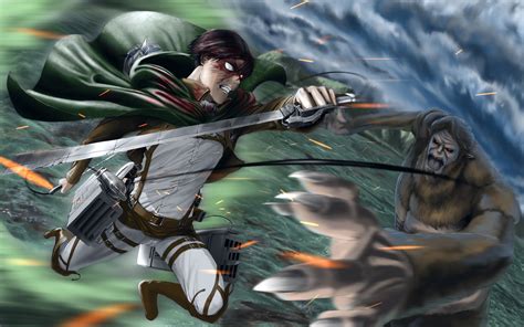 Levi Vs Beast Titan Wallpapers - Wallpaper Cave