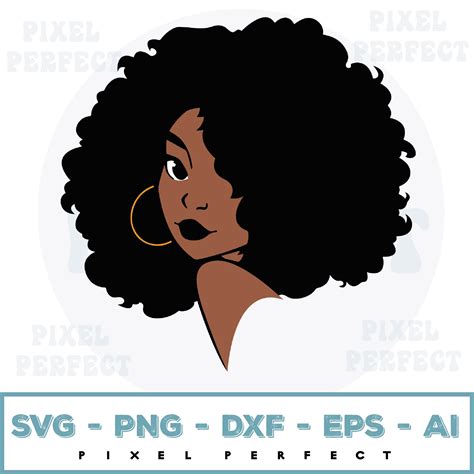 Black Woman Svg Afro Woman Svg Svg Cutting File Eps Dxf P Inspire Uplift