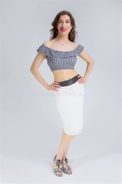 Natural Portrait Of And Sensual Attractive Caucasian Brunette Stock Image Image Of Emotional