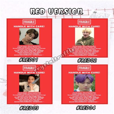 Jual Cetak Stiker Fragile Kpop Bts Stiker Jangan Dibanting Fragile