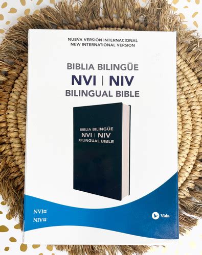 Biblia Biling E Nvi Niv Leathersoft Azul Spanish Bilingual Bible