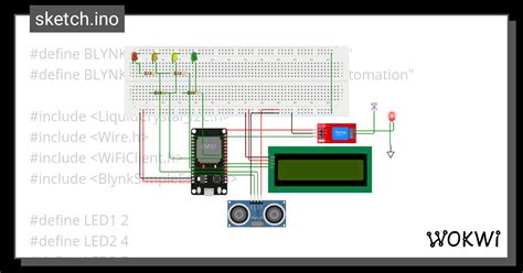 Water Level Automation Wokwi Esp Stm Arduino Simulator