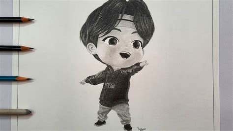 Tinytan Jin Bts Drawings Pencil Sketch Images Cute Drawings The Best