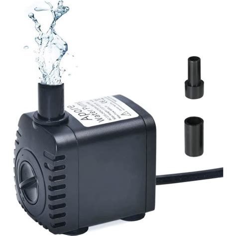 Apore Pompe Eau Submersible Mini Pompe Aquarium Adjustable Pompe