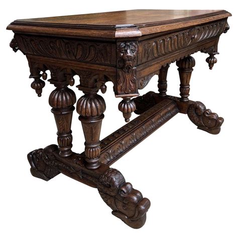 Antique Jacobean Library Table Desk At Stdibs Stickley Dining Table