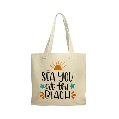 Beach Tote Canvas Beach Bag Beach Bag Canvas Sea You At