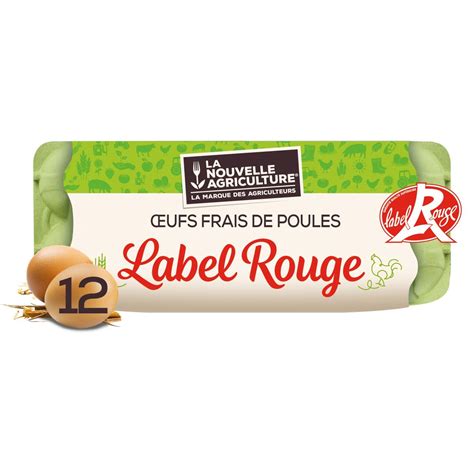 LA NOUVELLE AGRICULTURE Œufs de poules élevées en plein air Label Rouge