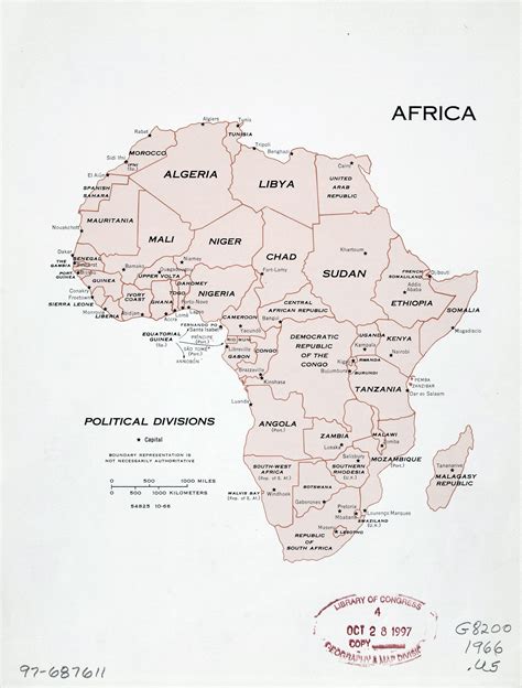 Africa Map With Capitals Printable