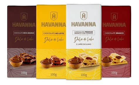 Barra Chocolate Branco Limão Havanna Recheio Doce De Leite MercadoLivre