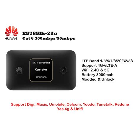 Huawei E5785Lh 22c Modded Unlock Cat 6 Shopee Malaysia