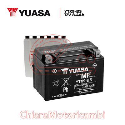 Batteria Sigillata Yuasa Ytx Bs V Ah Cca Con Liquidi Incluso