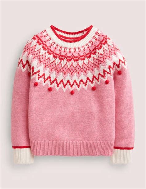 Pullover Mit Fair Isle Passe Cameo Rosa Fair Isle Muster Boden At