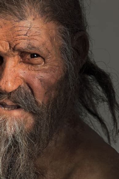 Artist S Impression Of The Iceman A 5000 Year Old Body Found In The