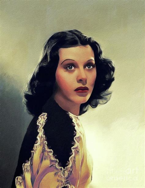 Hedy Lamarr Vintage Movie Star Painting By Esoterica Art Agency Fine