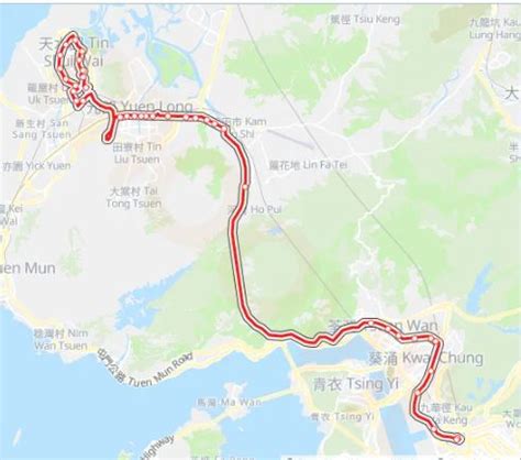 New Territories Bus Route Line No N269 Runs From Mei Foo To Tin Tsz