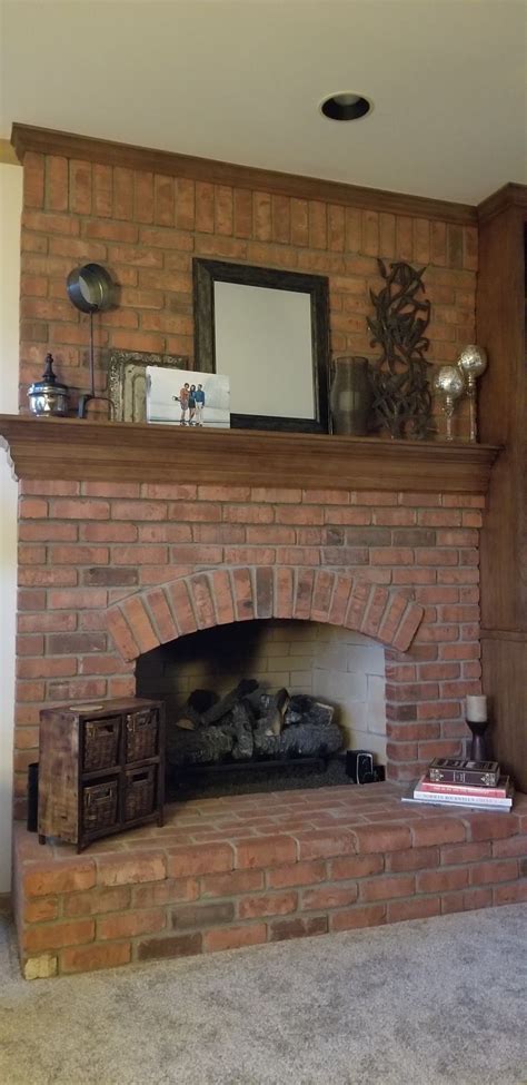 Red Brick Fireplace Mantel Fireplace Guide By Chris